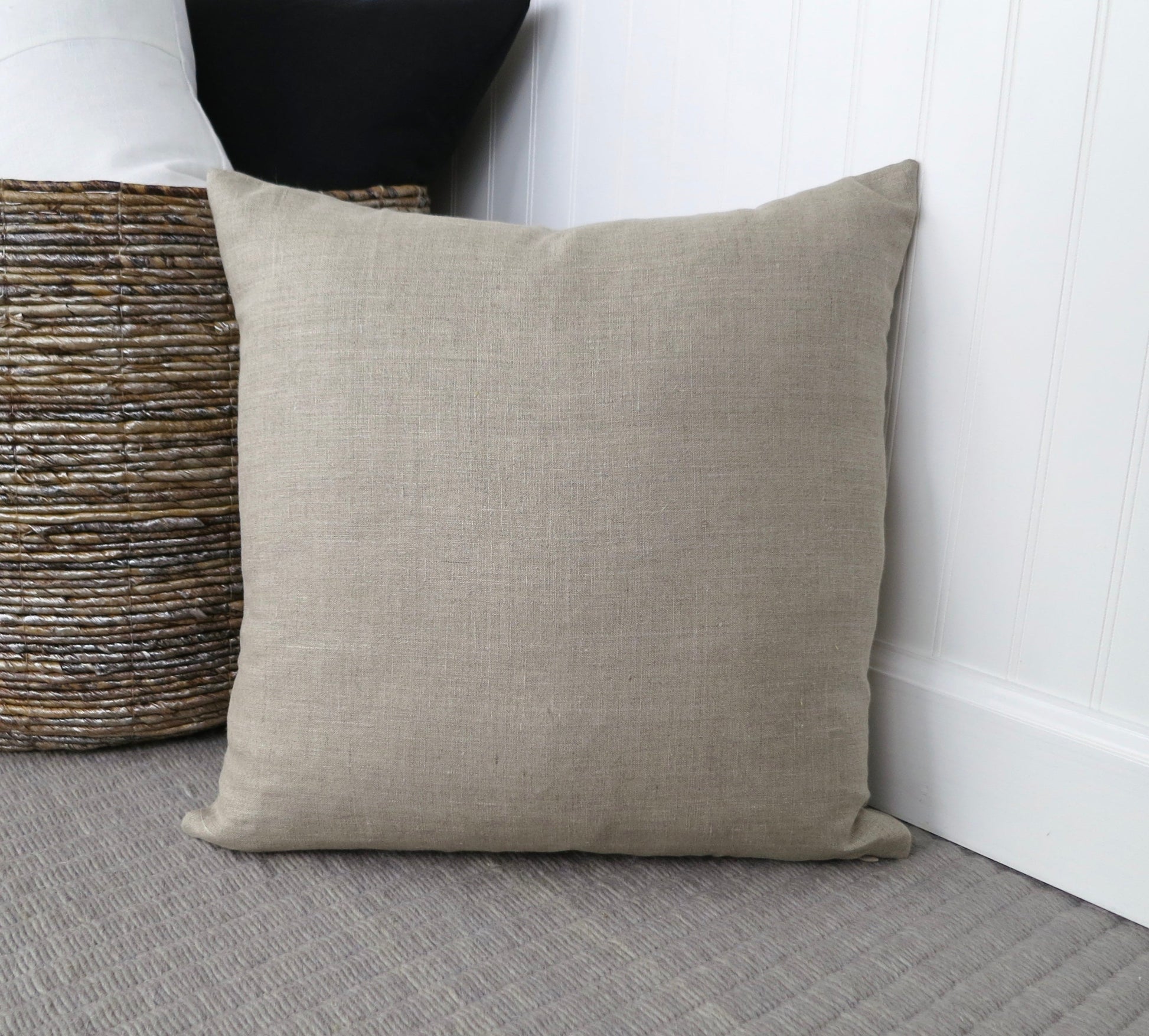 Natural Linen Pillow Cover - Throw Pillows